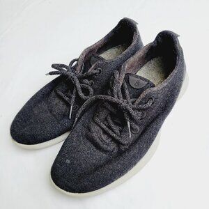 Allbirds Men's Dark Gray Wool Runners Lace-up Shoes - size 9